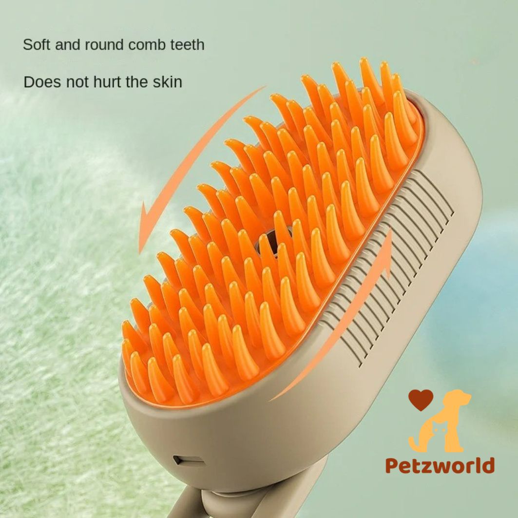 3-in-1 Cat & Dog Steamy Grooming Brush