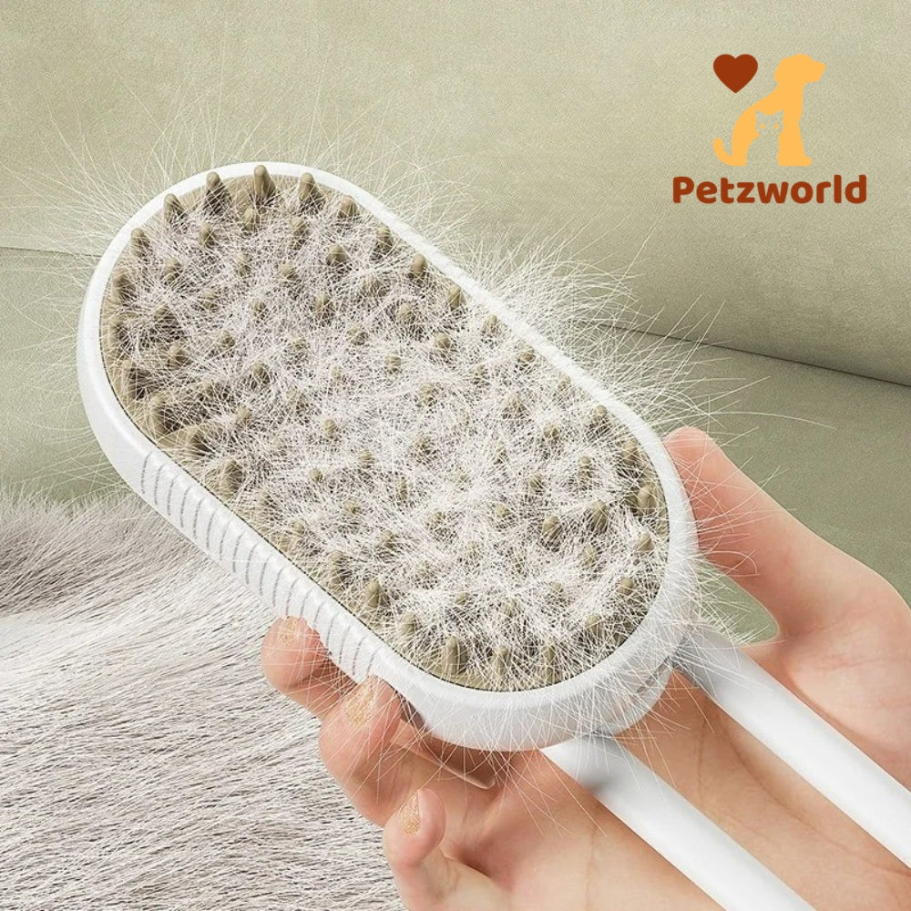 3-in-1 Cat & Dog Steamy Grooming Brush