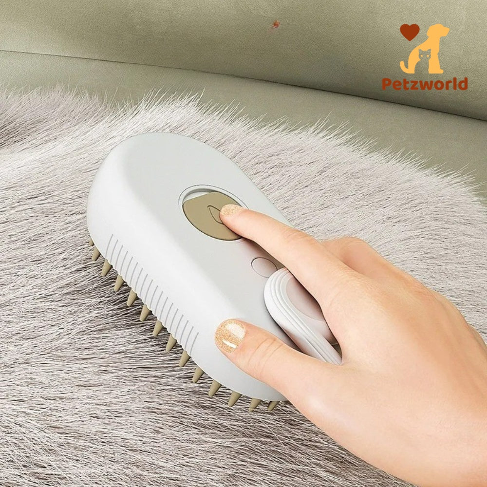 3-in-1 Cat & Dog Steamy Grooming Brush