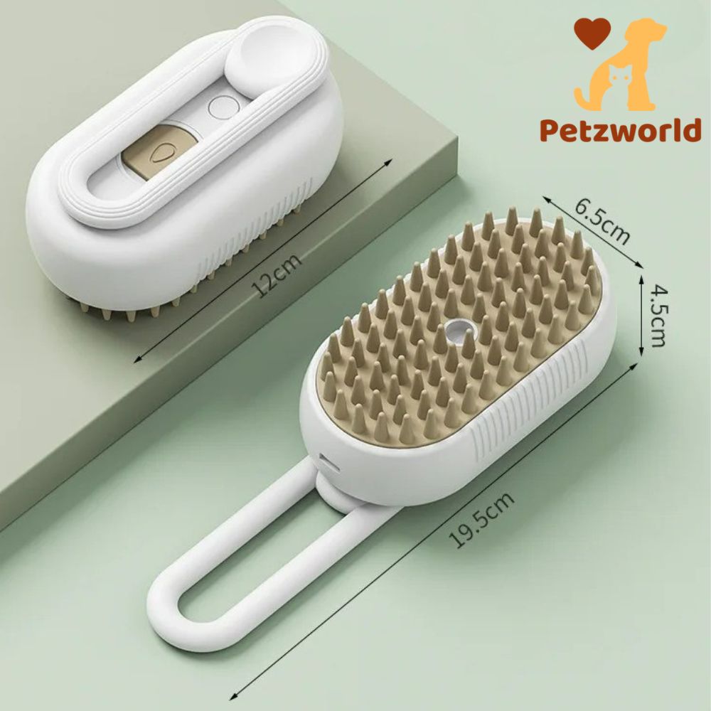 3-in-1 Cat & Dog Steamy Grooming Brush